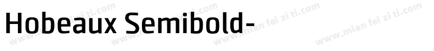 Hobeaux Semibold字体转换
